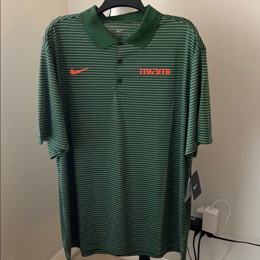 Nike Miami Hurricane Polo NWT